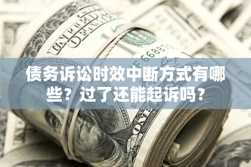 济南债务诉讼时效中断方式有哪些？过了还能起诉吗？