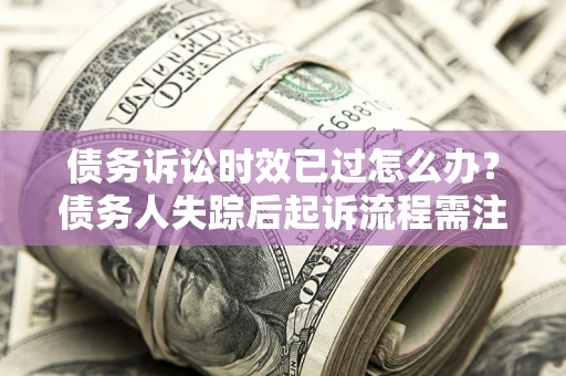 济南债务诉讼时效已过怎么办？债务人失踪后起诉流程需注意什么？
