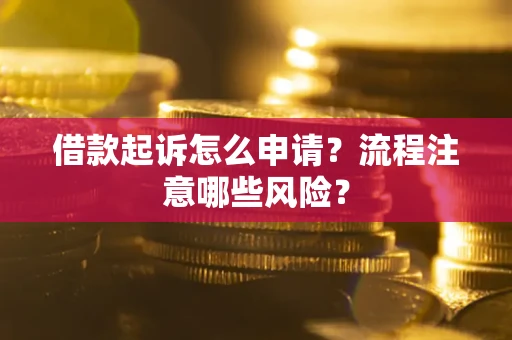 济南借款起诉怎么申请？流程注意哪些风险？